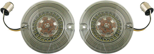 Custom Dynamics ProBEAM® Amber/White Flat Dynamic Ringz™ Turn Signal Assembly Driving Light Marker Pair