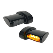 Heinz Bike Winglets Micro Fender Flasher in Black For 1995-2017 Dyna, 1993-2024 Softail, 1993-2022 Sportster, 2008-2013 Models #HBWLM