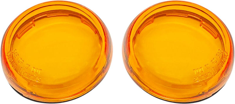 Custom Dynamics Amber ProBeam Bullet Style Turn Signal Lenses for Various Harley-Davidson Motorcycles (See Fitment List)
