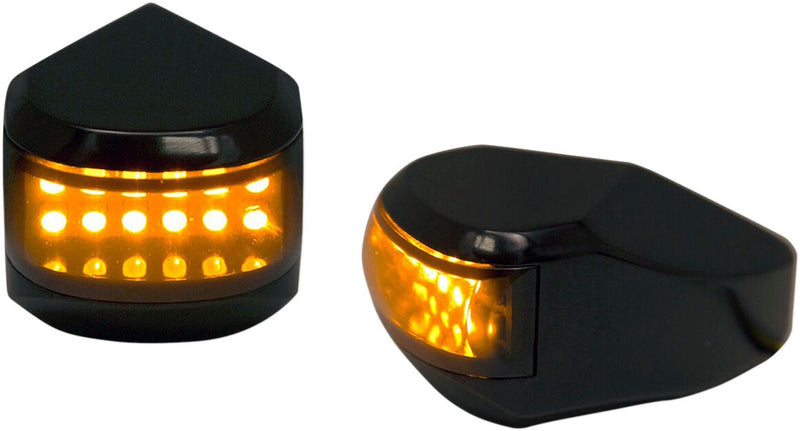 Alloy Art Black Multi-Fit Replacement Lights for 1999-2025 Harley-Davidson Touring Motorcycles
