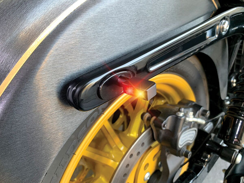 Heinz Bikes BLOKK-Line Micro Series LED Turn Signal in Black For Universal Use