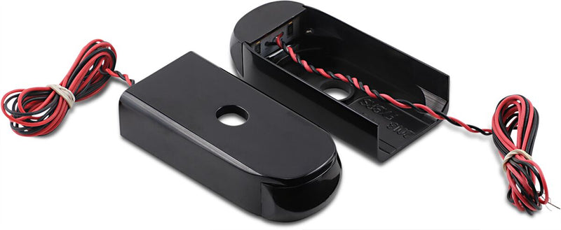 Alloy Art Black Strut Lights - Red LED w/Smoke Lens for 2018-2019 Harley-Davidson Softail Breakout - FXBR and 2018-2020 Harley-Davidson Softail Breakout 114 - FXBRS Motorcycles