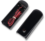 Alloy Art Black Strut Lights - Red LED w/Smoke Lens for 2018-2026 Harley-Davidson Softail Motorcycles