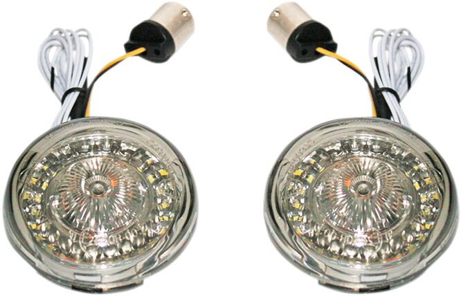 Custom Dynamics ProBEAM ECE Approved Amber/White Dynamic Ringz With Smoked Lenses For Various Harley-Davidson Motorcycles (See Fitment List)