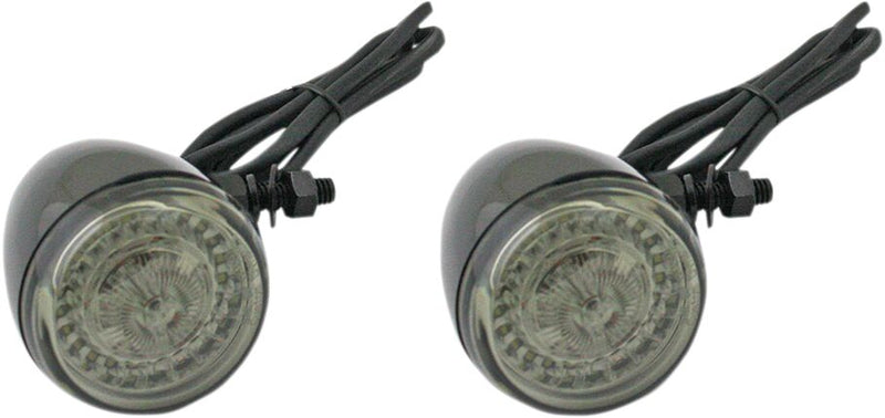 Custom Dynamics ECE Approved ProBEAM Ringz Turn Signals In Black With Amber/White L.E.D. For Universal Fitment