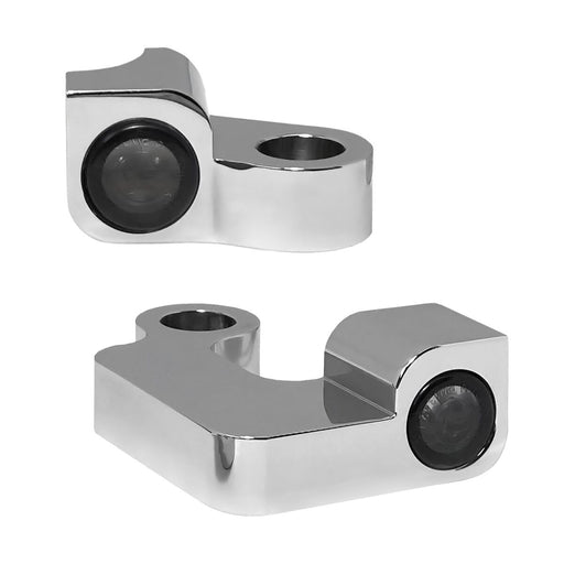 Heinz Bikes NANO Series LED Turn Signals H-D Handlebars in Chrome For 2004-2013 XL Models