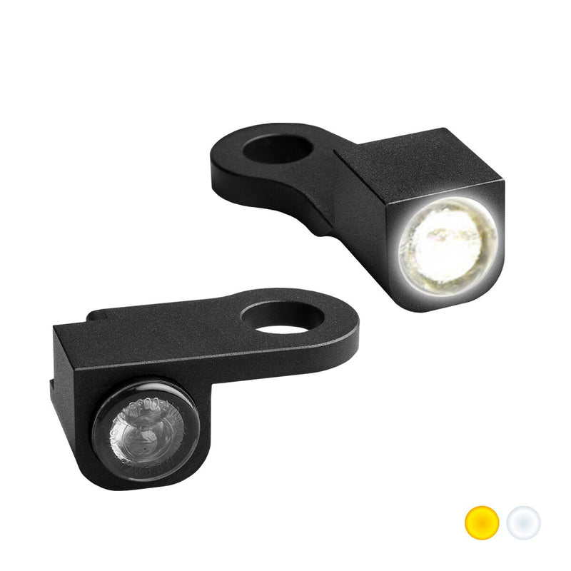 Heinz Bikes NANO Series LED Handlebar Turn Signals in Black With Position Light For 2014-2022 XL Models