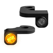 Heinz Bikes NANO Series LED Handlebar Turn Signals in Black For 1999-2017 Dyna Models