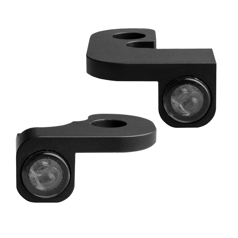 Heinz Bikes NANO Series LED Handlebar Turn Signals in Black For 1999-2017 Dyna Models #HBTSN-FX96