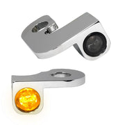 Heinz Bikes NANO Series LED Turn Signals H-D Handlebars in Chrome For 1999-2008 Touring Models With Cable Clutch #HBTSN-FLH-08-C