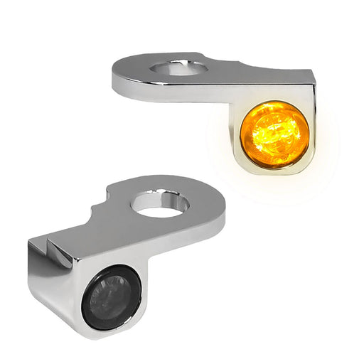 Heinz Bikes NANO Series LED Turn Signals H-D Handlebars in Chrome For 2002-2017 V-Rod/Night Rod Models