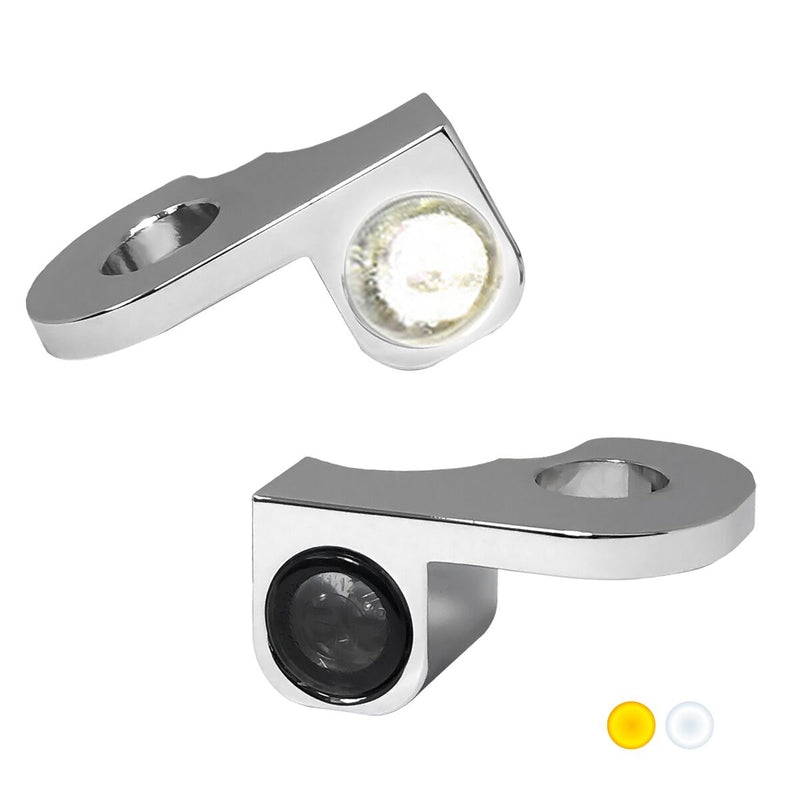 Heinz Bikes NANO Series LED Handlebar Turn Signals H-D in Chrome With Position Light For 2014-2017 Softail Slim S & Fat Boy S Models #HBTSN-S14-C-PL