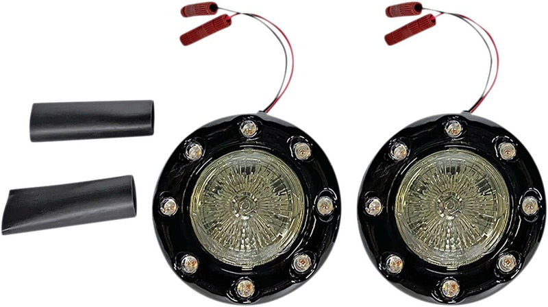 Custom Dynamics Black ProBeam Bullet Ringz LED Rear Turn Signal w/Smoke Lens for Select Indian Motorcycles