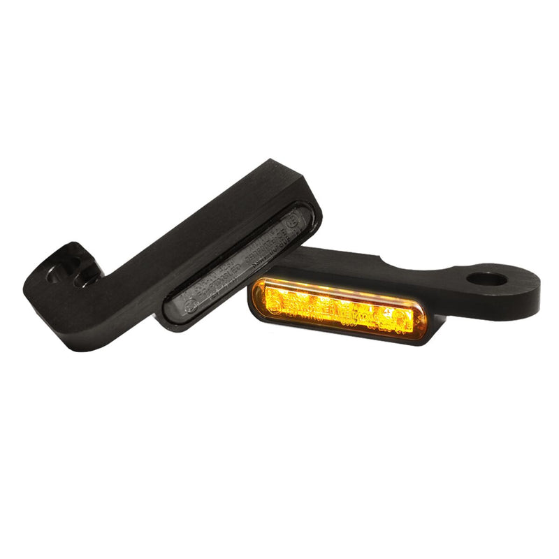 Heinz Bikes LED Handlebar Turn Signals in Black For 1990-2003 XL Models #HBTS-XL-03