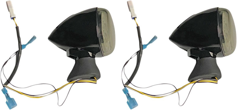 Custom Dynamics Black ProBeam Dynamic Ringz Front LED Turn Signal for 2015-2026 Indian Scout Motorcycles