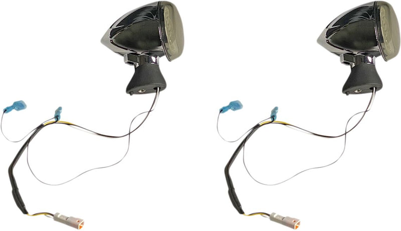 Custom Dynamics Chrome ProBeam Dynamic Ringz Front LED Turn Signal for 2015-2026 Indian Scout Motorcycles