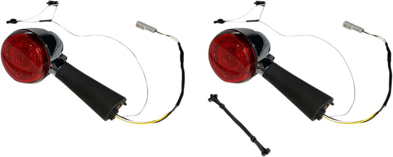 Custom Dynamics Rear ProBeam Red Ring Turn Signal for 2015-2026 Indian Scout Motorcycles