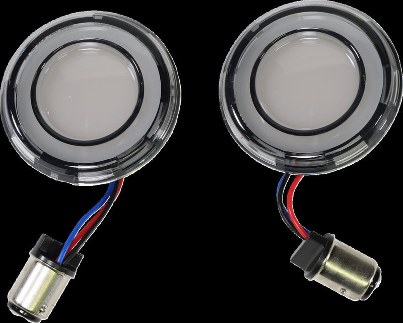 Tracer L.E.D. Front Turn Signal Conversions Dyna,Softail,Sportster,Touring,Trike #KUR2902