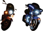 Tracer L.E.D. Front Turn Signal Conversions Dyna, Softail, Sportster, Touring, Trike #KUR2903