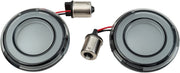 Kuryakyn Tracer L.E.D. Rear Turn Signal Insert Kit With Smoke Lens For Harley-Davidson 2002-2023 Touring, 2002-2023 Softail, 2001-2017 Dyna & 2002-2021 Sportster Models #KUR2907