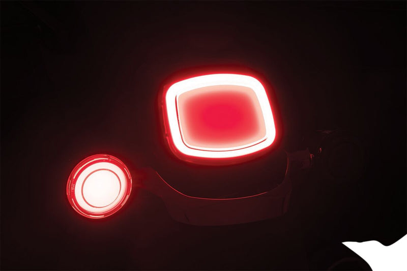 Kuryakyn Tracer L.E.D. Rear Turn Signal Insert Kit With Smoke Lens For Harley-Davidson 2002-2023 Touring, 2002-2023 Softail, 2001-2017 Dyna & 2002-2021 Sportster Models