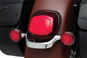 Kuryakyn Tracer L.E.D. Rear Turn Signal Insert Kit With Red Lens For Harley-Davidson 2002-2023 Touring, 2002-2023 Softail, 2001-2017 Dyna & 2002-2020 Sportster Models #KUR2908
