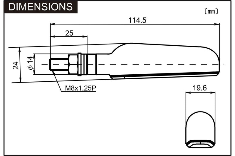 Daytona D-Light Indicator Front Rear Sequential Turn Signals Pair