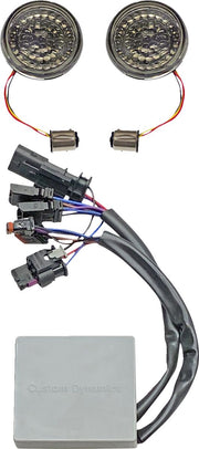 Custom Dynamics Bullet Turn Signals w/Controller for 2018-2026 Harley-Davidson Softail Motorcycles