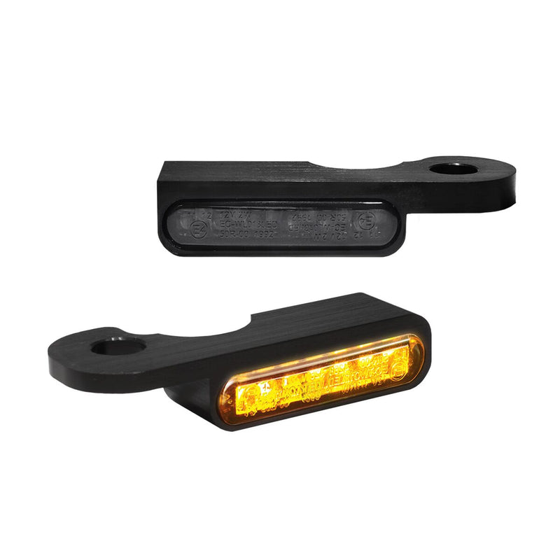 Heinz Bikes LED Handlebar Turn Signals E-Marked Pair #HBTS-FLH21