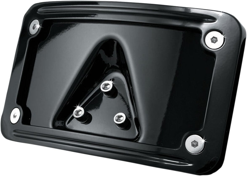 Curved Laydown Licence Plate Mount with Frame