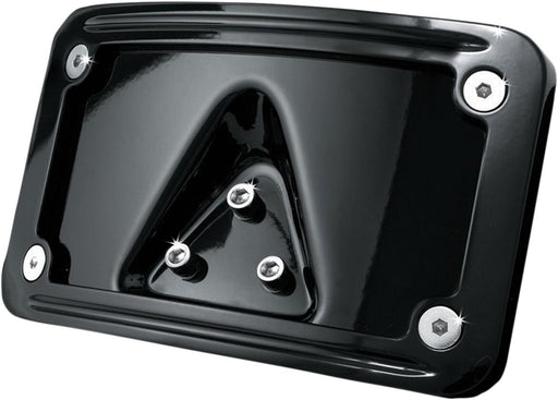 Curved Laydown Licence Plate Mount with Frame