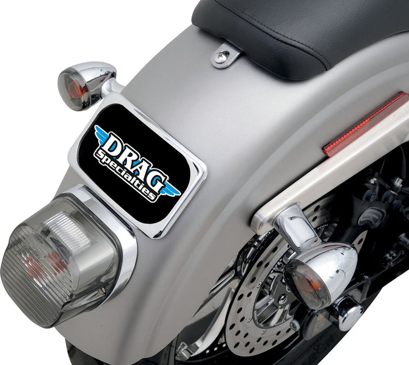Drag Specialties Large Radius Three-Bolt Style Licence Plate Mount Assembly #2030-0625