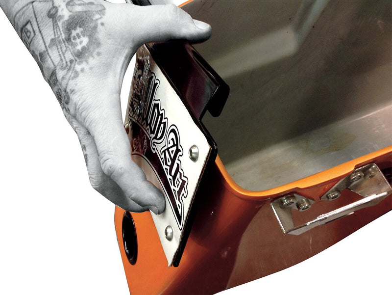 Alloy Art Licence Plate Mount for 1993-2016 Harley-Davidson Touring and 2010-2011 Harley-Davidson Trike Motorcycles