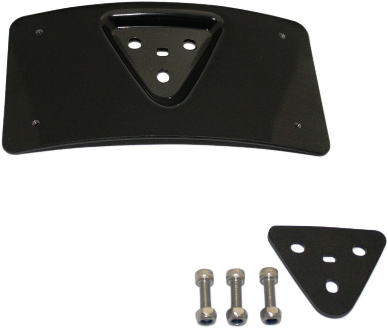 Custom Dynamics Black Radius Licence Plate Mount for Various Harley-Davidson Motorcycles (See Fitment List)