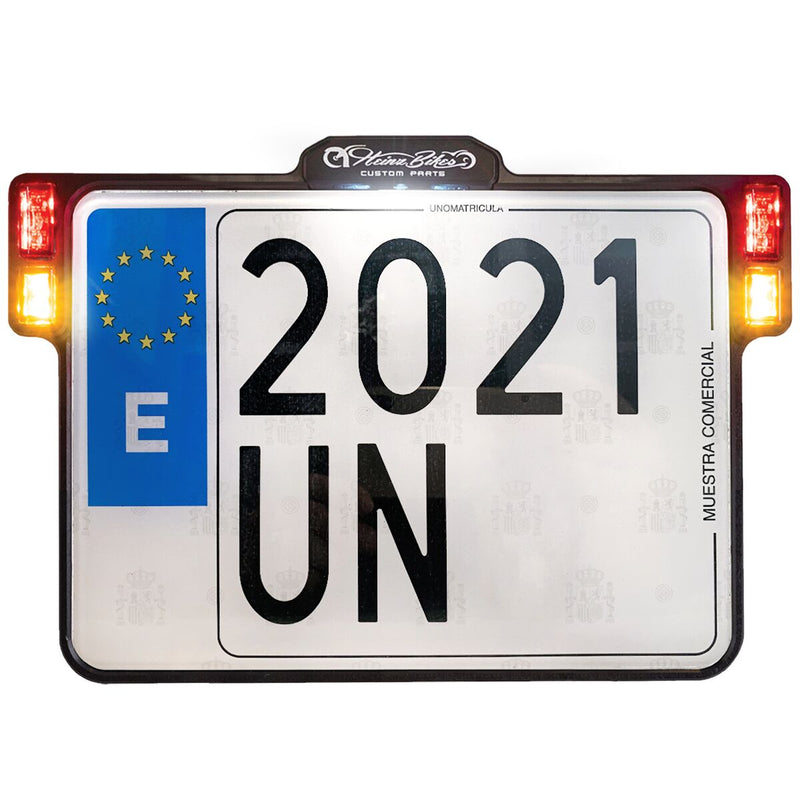 Heinz Bikes Licence Plate Holder 3-In-1 For EU Countries #HBKZ2.0-MB-3TS-E