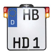 Heinz Bikes All In One 2.0 Licence Plate Holder In Black With Indicator, Brake Light & Taillight (Germany Plus x