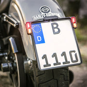 Heinz Bikes All In One 2.0 Licence Plate Holder In Black With Indicator, Brake Light & Taillight (Germany Plus x