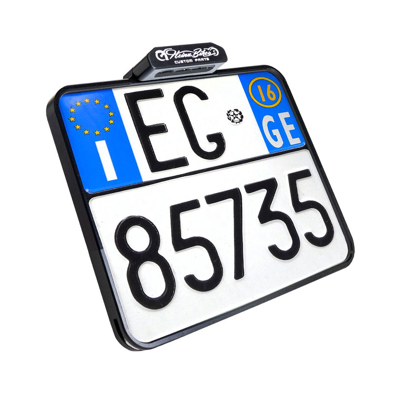 Heinz Bikes Slip In Licence Plate Holder In Black (Italy x