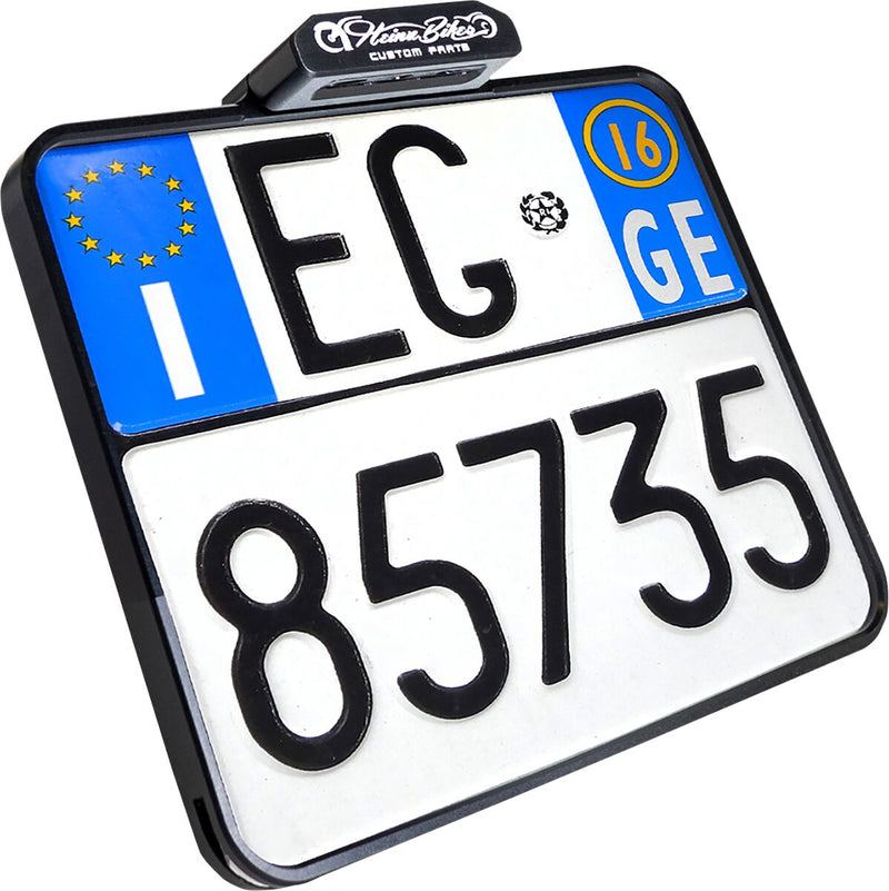Heinz Bikes Slip In Licence Plate Holder In Black (Italy x