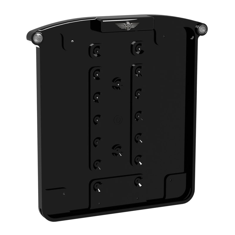 Heinz Bikes All In One Nano Licence Plate Holder In Black With Indicator, Brake Light & Taillight (German Plus x