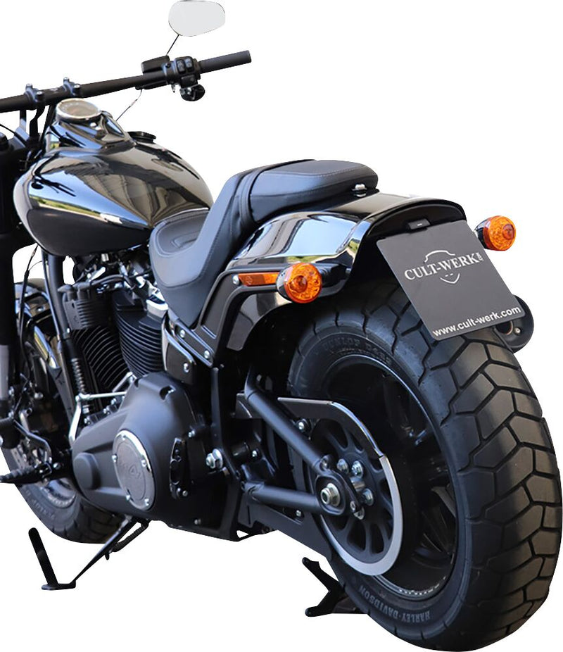 Cult Werk Licence Plate Bracket for 2018-2023 Harley-Davidson FXFB Licence Plate Holder Each