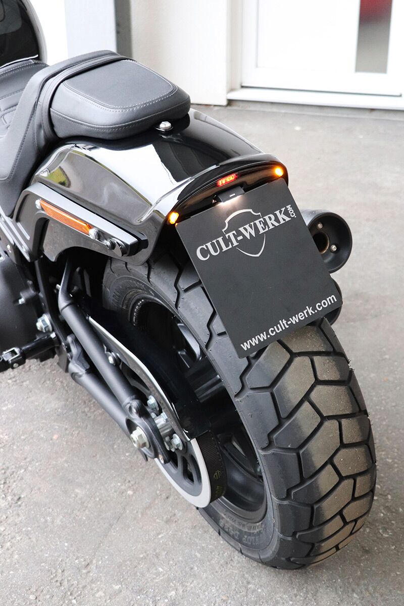 Cult Werk Licence Plate Bracket for 2018-2023 Harley-Davidson FXFB Licence Plate Holder Each