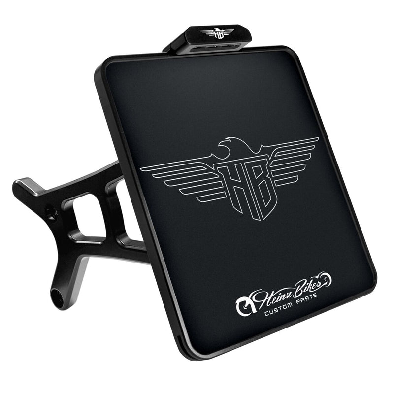 Heinz Bikes Licence Plate Holder W x H In Black For 2021-2023 Sportster S