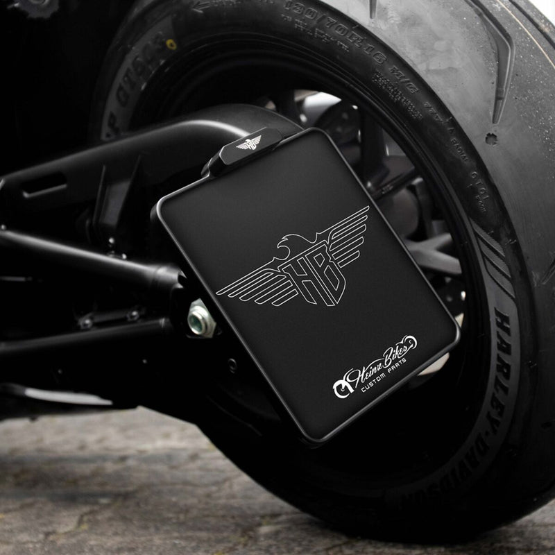 Heinz Bikes Licence Plate Holder W x H In Black For 2021-2023 Sportster S