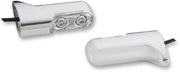 Arlen Ness Chrome Rear Bolt-On Turn Signals with 2.5 in. Power LEDs - Red for Various Various Harley-Davidson Motorcycles (See Fitment List) #12-740