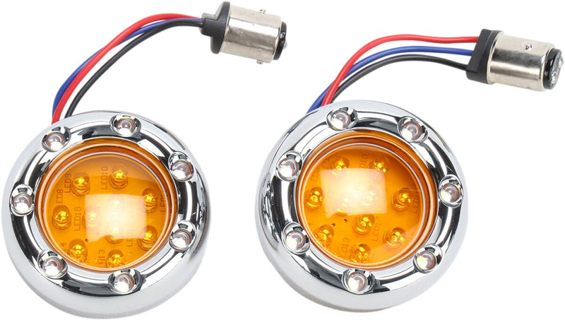 Arlen Ness LED Fire Ring Kit for Factory Deuce Style Turn Signal Housing #12-757