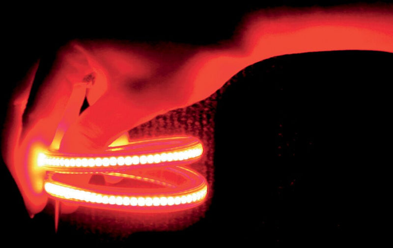 Custom Dynamics TruFLEX 115-Red LED with Red Tubing Professional Grade Flexible Lighting Strip