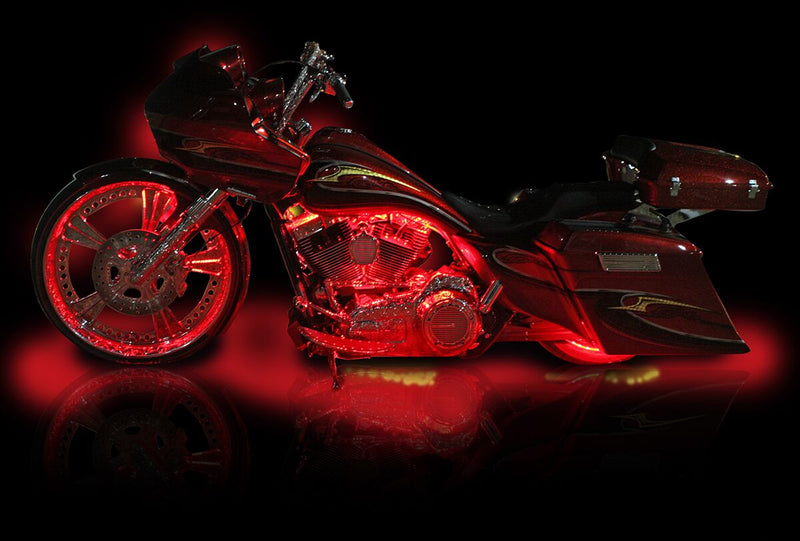Custom Dynamics Red Magicflex Low-Profile 24 LED Accent Lights