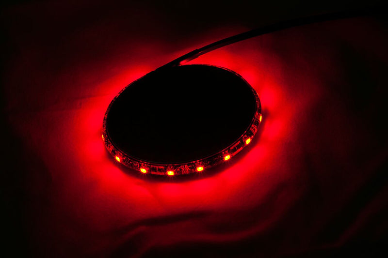 Custom Dynamics Chrome Magicflex 2 Red LED Wheel Light