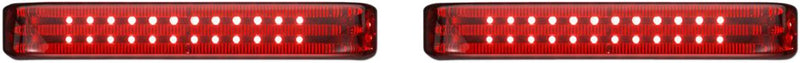 Custom Dynamics Chrome BCM Bagz Standard Saddlebag Lights w/Red Lenses for 2014-2025 Harley-Davidson Touring Motorcycles
